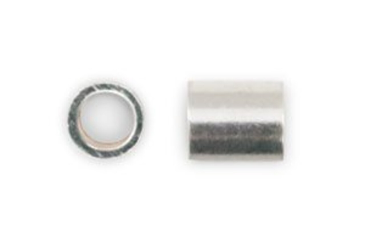 JewelrySupply Crimp Tube Seamless 2x2mm Sterling Silver (10-Pcs)